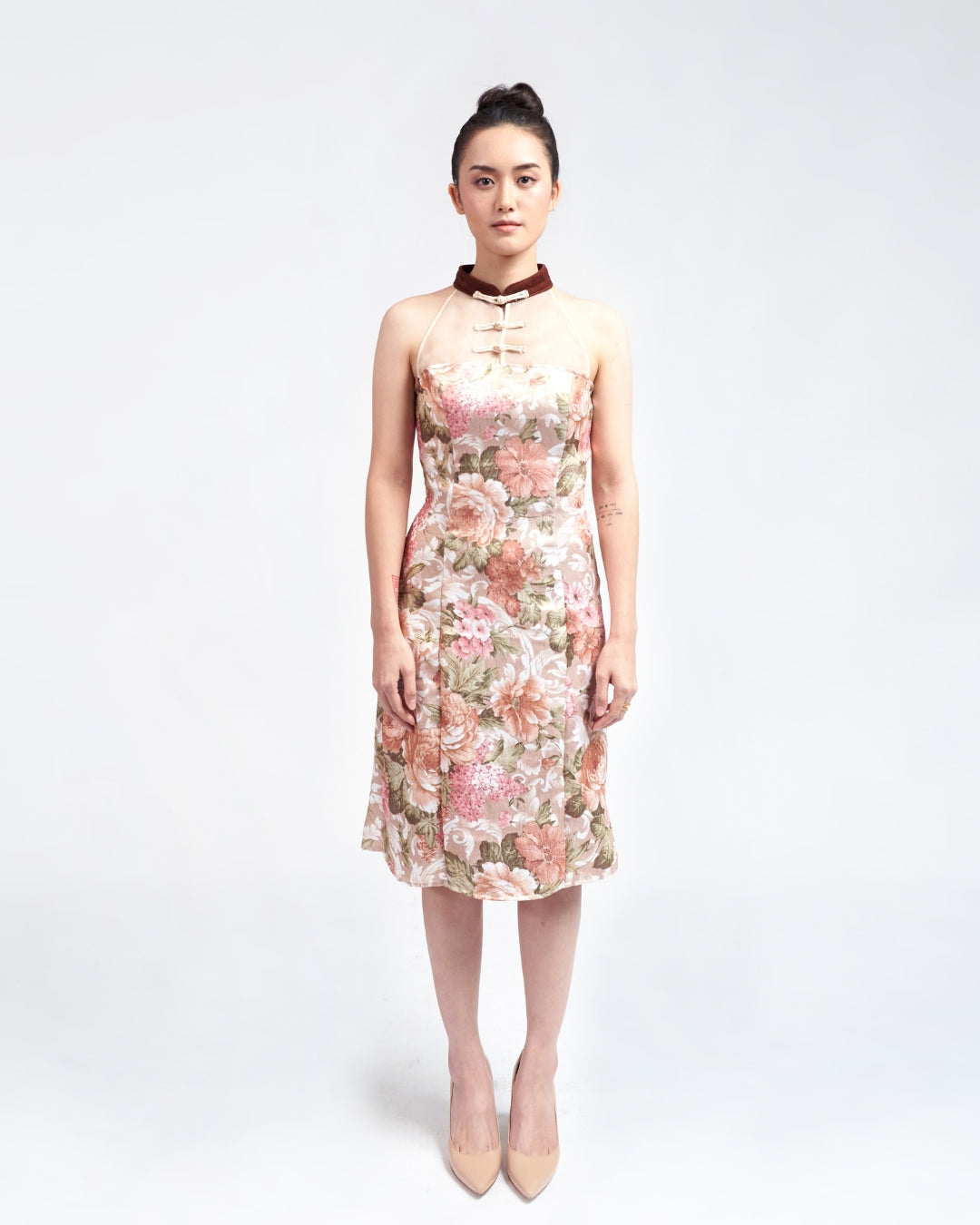 Resplendent - Ornate Halter Dress