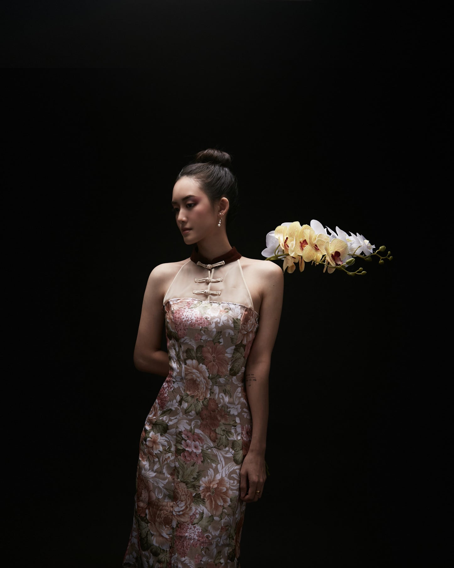 Resplendent - Ornate Halter Dress