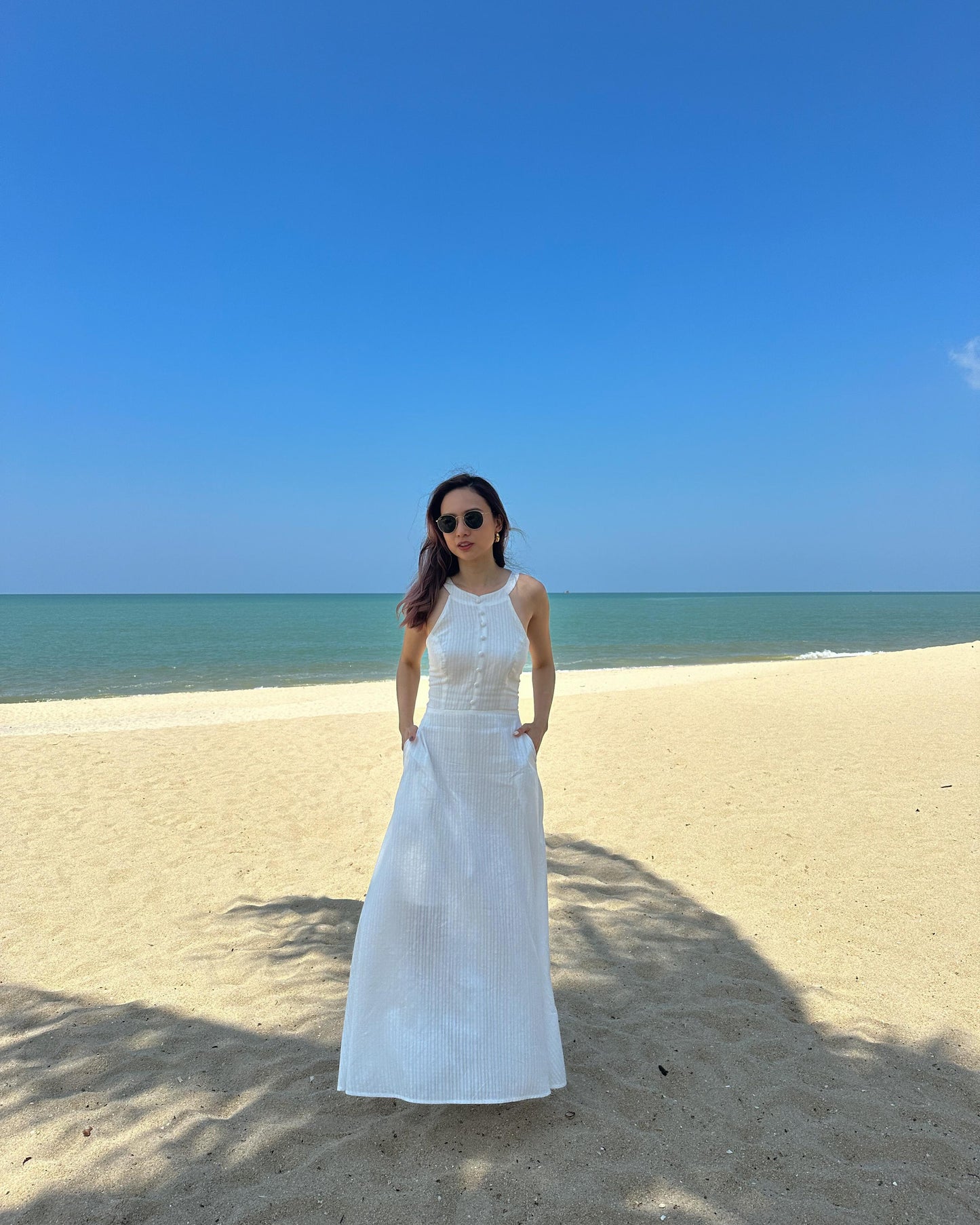 Cruise '23 - Sunset Breeze Halter Neck Dress