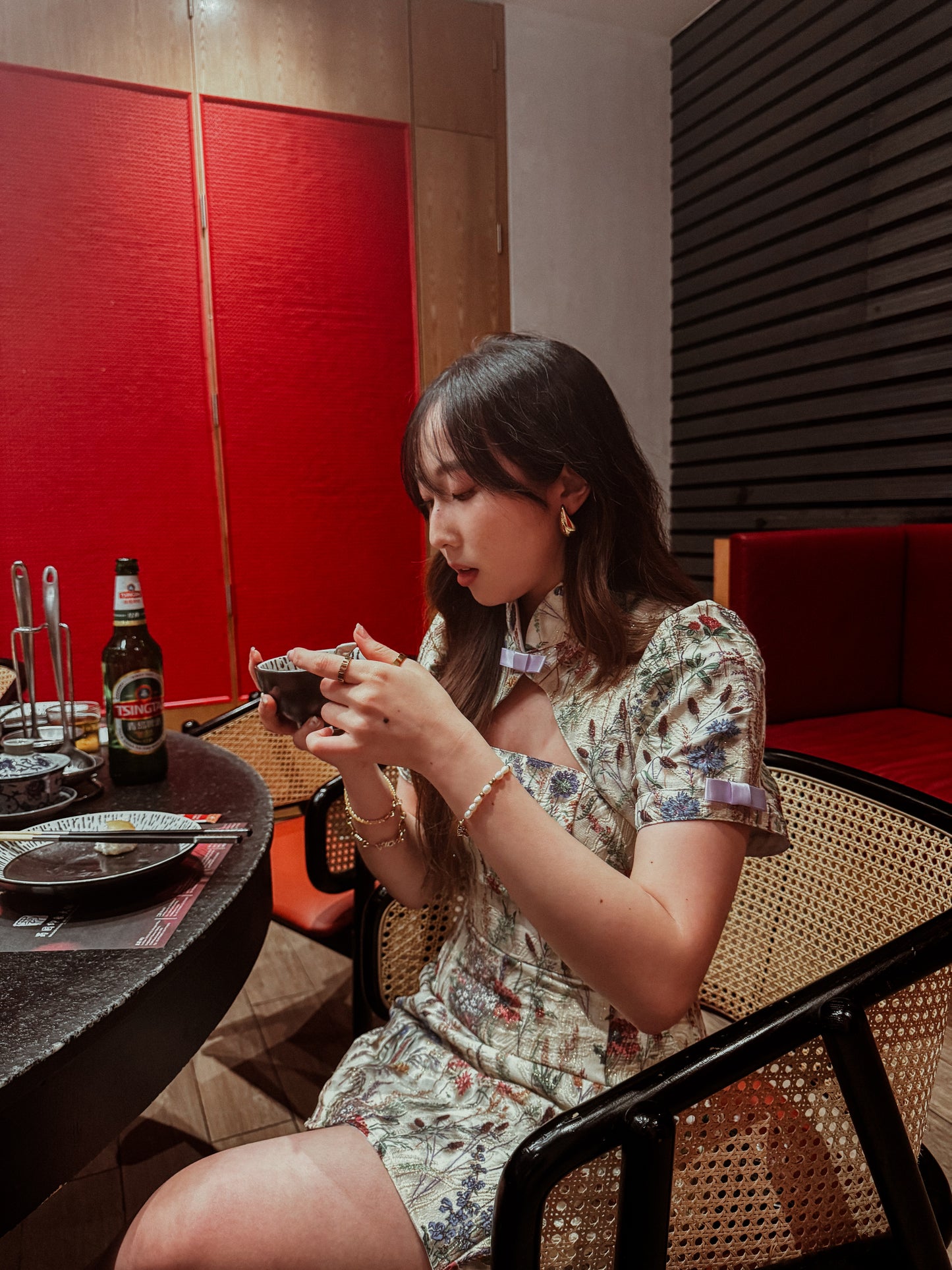 Coquette Puff Sleeves Dress