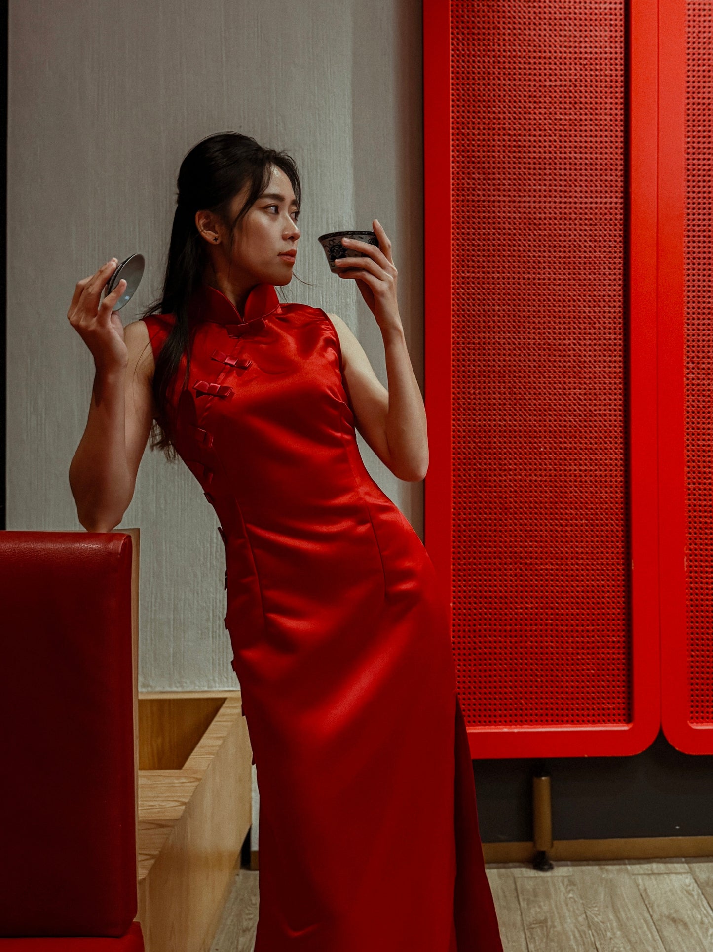 Coquette Fitted Slip Dress