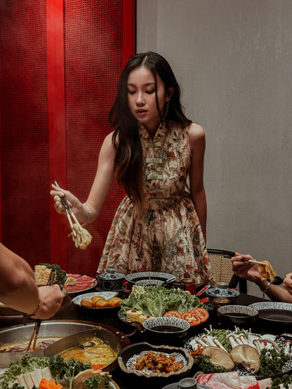 Coquette Flutter Dress