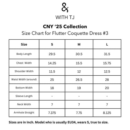 Coquette Flutter Dress