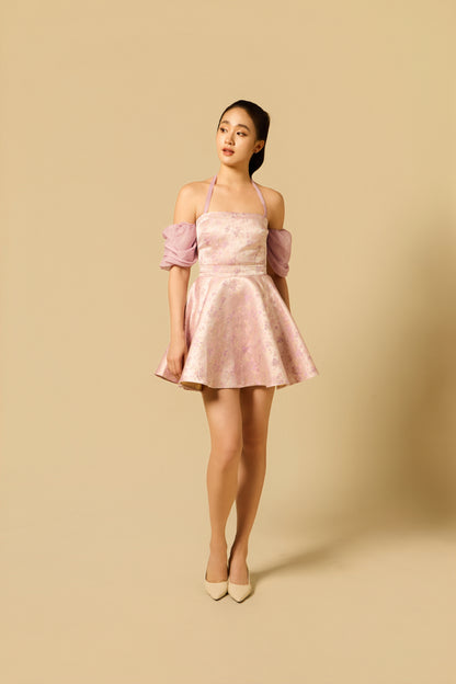 Tube Top Flare Dress in LILAC