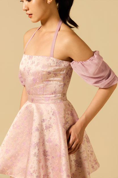 Tube Top Flare Dress in LILAC