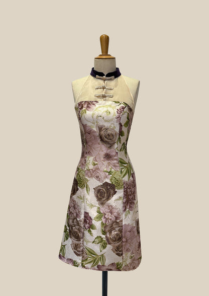 Resplendent - Ornate Halter Dress